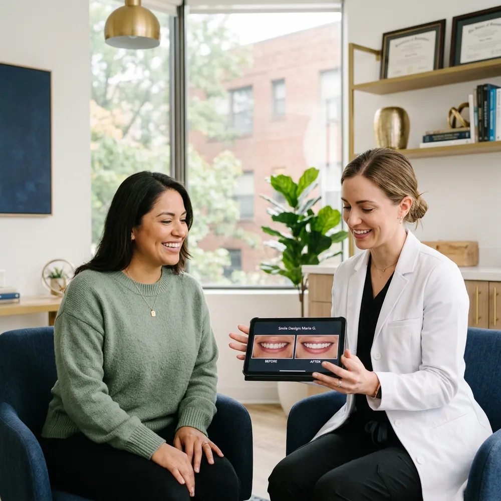 Smiling patient at a Healthy Smiles California dental visit